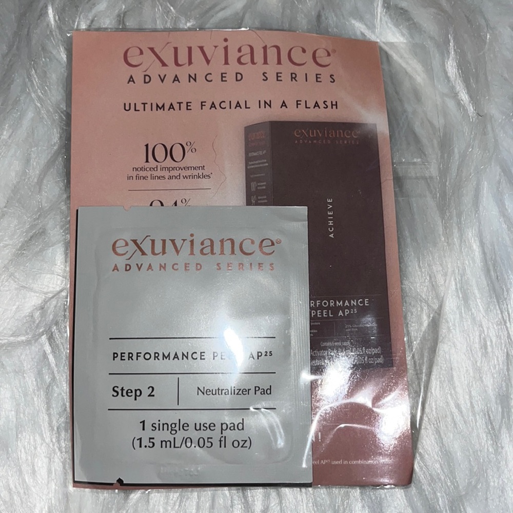 PICK 5 FOR $20 Exuviance Advanced Facial In a Flash Single Peel